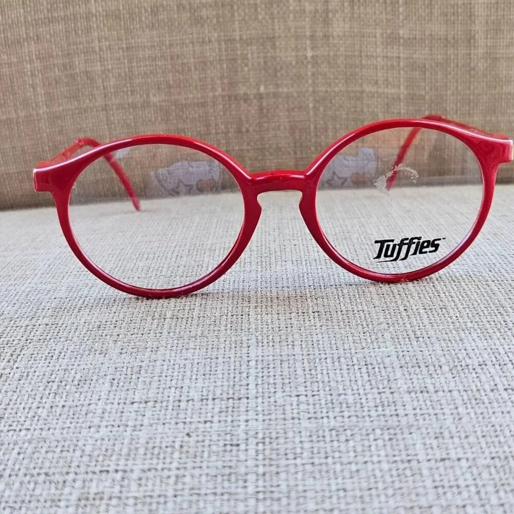 Tuffies Kids Eyeglasses Frame Red Glasses 41[]15 120 Made in Italy New